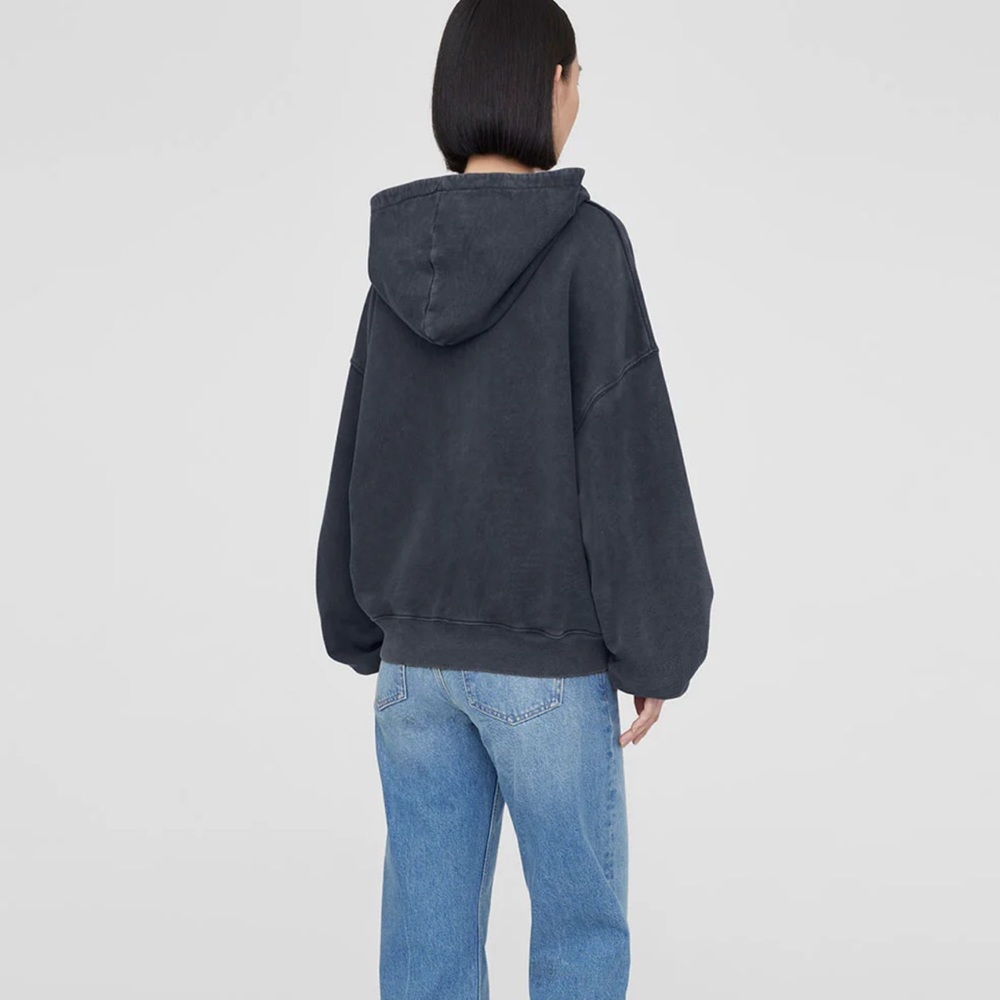 Anine Bing Black Graphic Hoodie - Picture 3 of 7